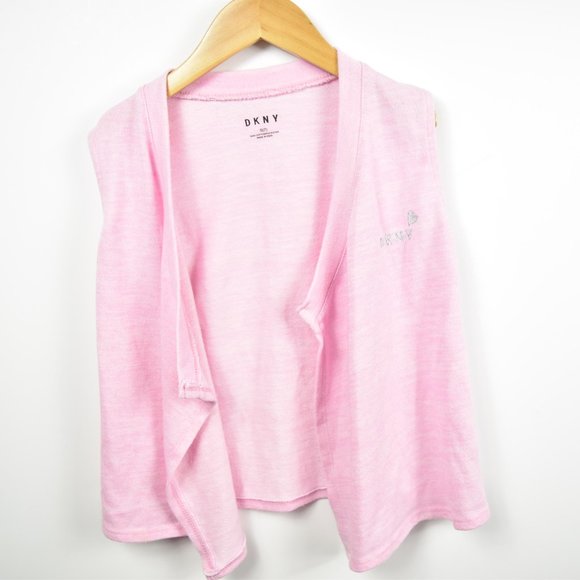 Pink waterfall style vest DKNY - Picture 1 of 7